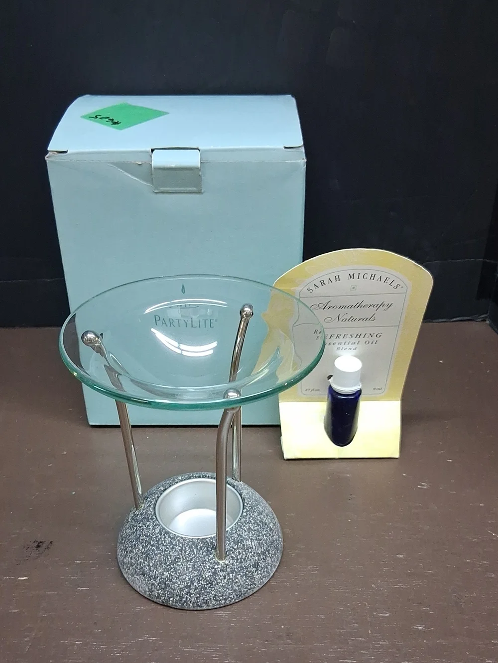 Partylite Stone Puzzle Aroma Melts Warmer Diffuseur Pus 5 Floating Candles‎